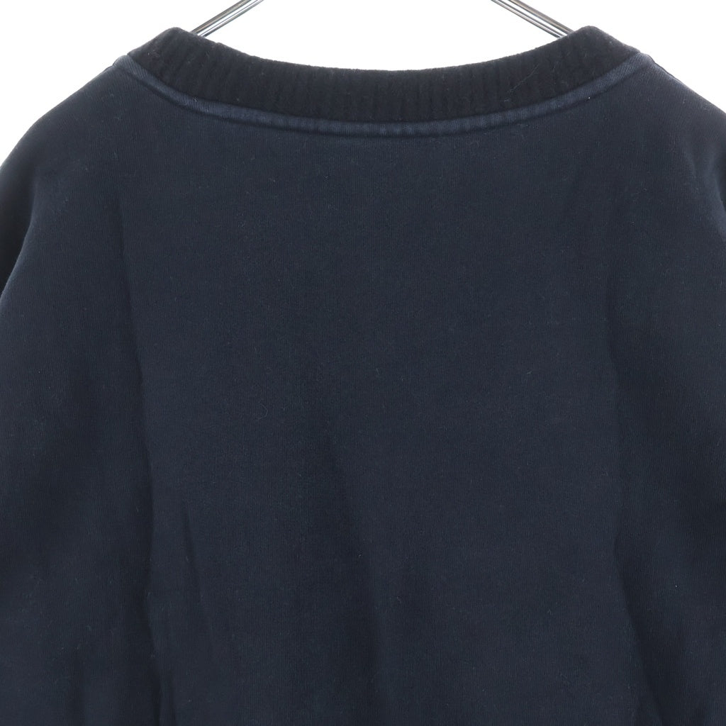 FEAR OF GOD ESSENTIALS(フィアオブゴッド エッセンシャルズ) × ZEGNA ゼニア フロントフェルト クルーネック 長袖スウェット トレーナー ブラック
