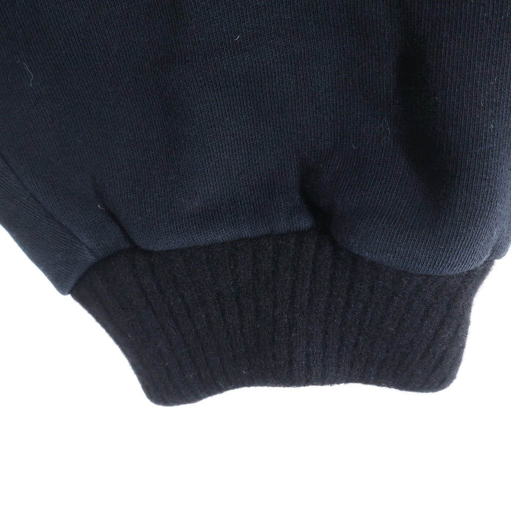 FEAR OF GOD ESSENTIALS(フィアオブゴッド エッセンシャルズ) × ZEGNA ゼニア フロントフェルト クルーネック 長袖スウェット トレーナー ブラック