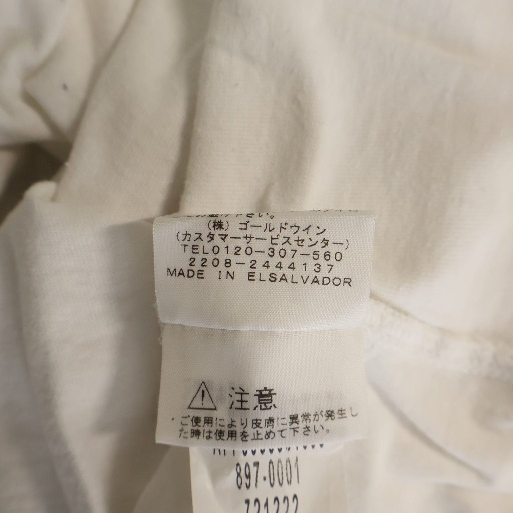 SUPREME(シュプリーム) 23SS ×THE NORTH FACE Printed Pocket Tee ザノースフェイス プリントポケット クルーネック半袖Tシャツ ショートスリーブカットソー ホワイト NF0A84OZFN4