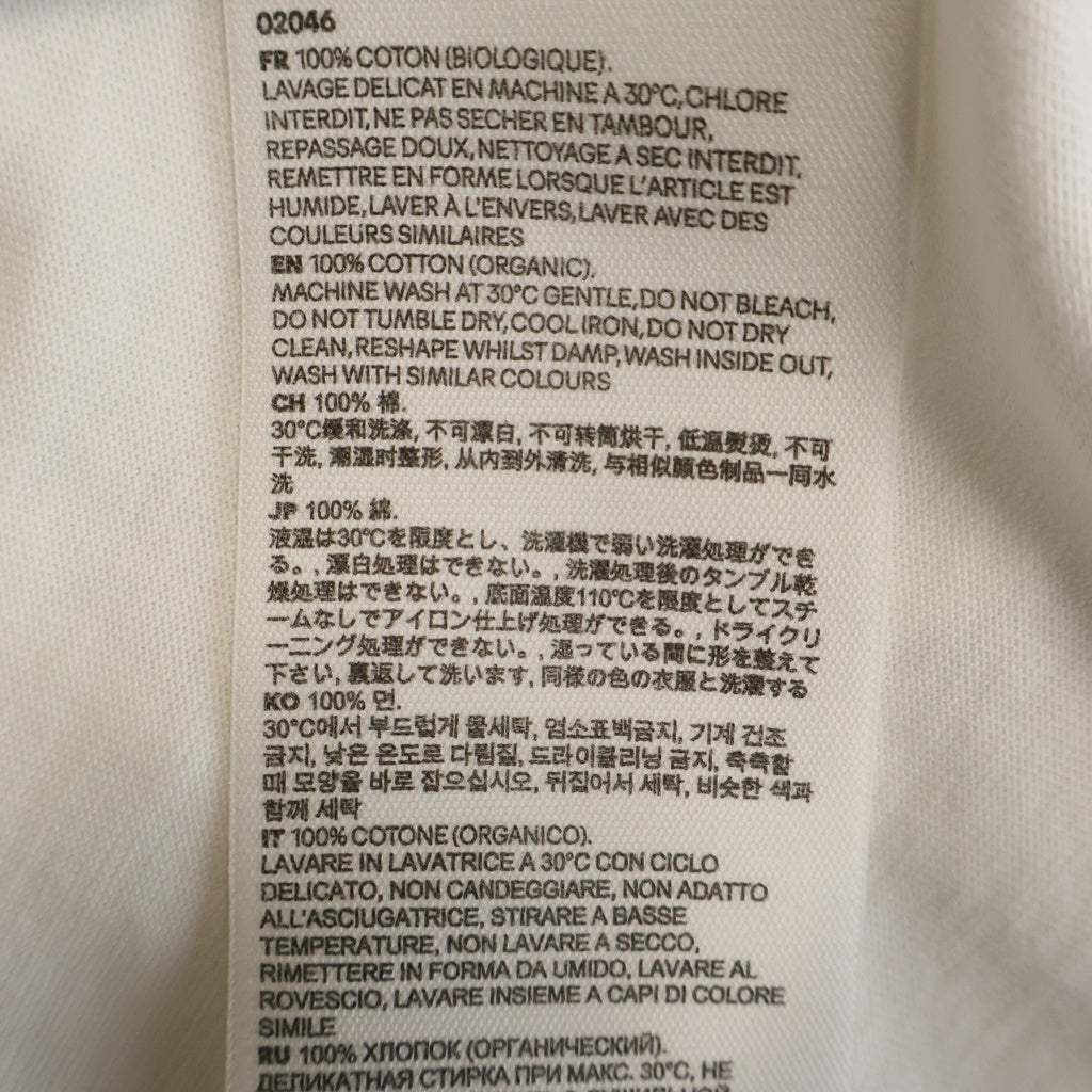 AMI Alexandre Mattiussi(アミアレクサンドルマテュッシ) RED AMI DE COEUR TSHIRT 胸ロゴ刺繍 クルーネック半袖Tシャツ ショートスリーブカットソー ホワイト BFUTS005.726