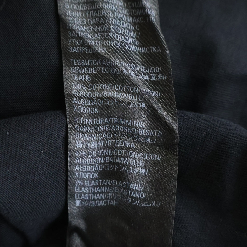 BALENCIAGA(バレンシアガ) デストロイ ロゴプリント ダメージ加工 オーバーサイズ 半袖 クルーネック Tシャツ 651795 TNVl1