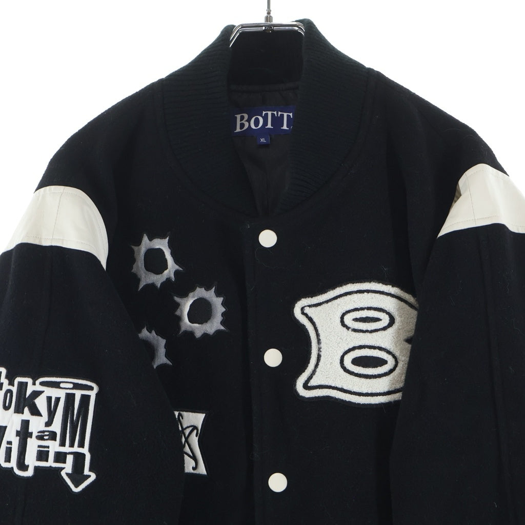 BoTT(ボット) 23AW varsity jacket スタジアムジャンパー ウール ブラック