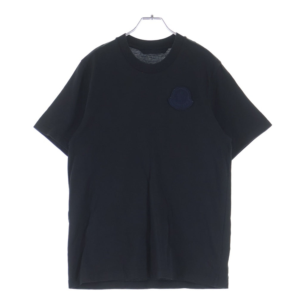 MONCLER(モンクレール) 23SS 胸ロゴパッチ 半袖 クルーネック Tシャツ ブラック I20918C00069