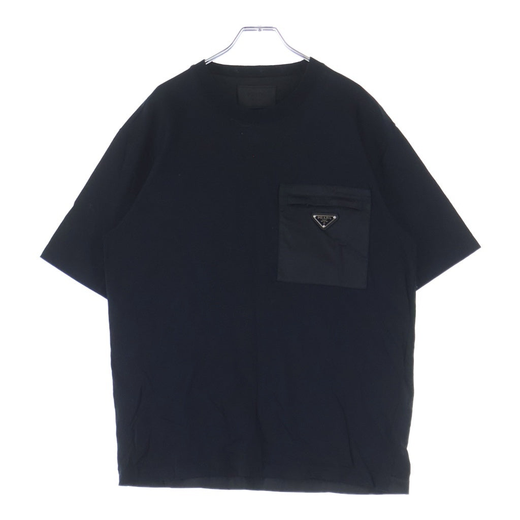 PRADA(プラダ) Re-Nylon トライアングルロゴ 半袖 クルーネック Tシャツ UJN661 S221 11CK
