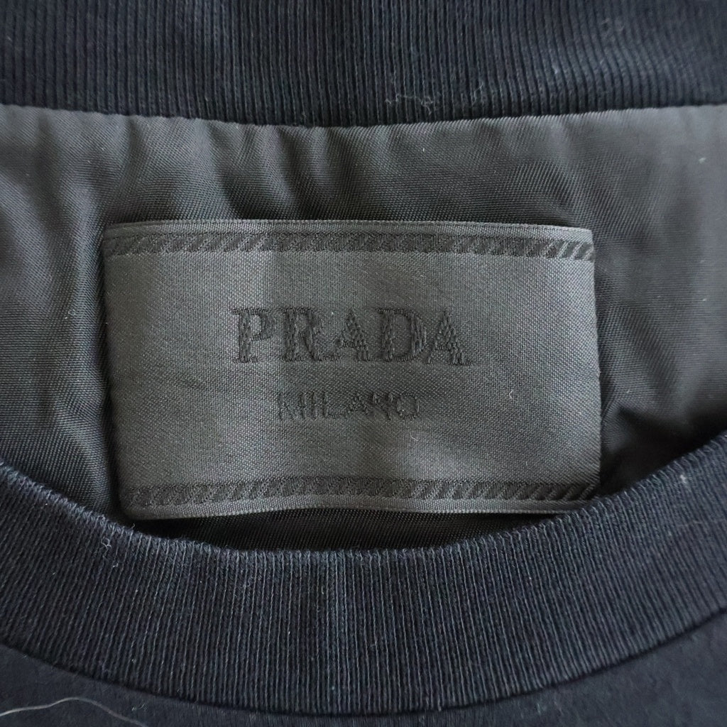 PRADA(プラダ) Re-Nylon トライアングルロゴ 半袖 クルーネック Tシャツ UJN661 S221 11CK