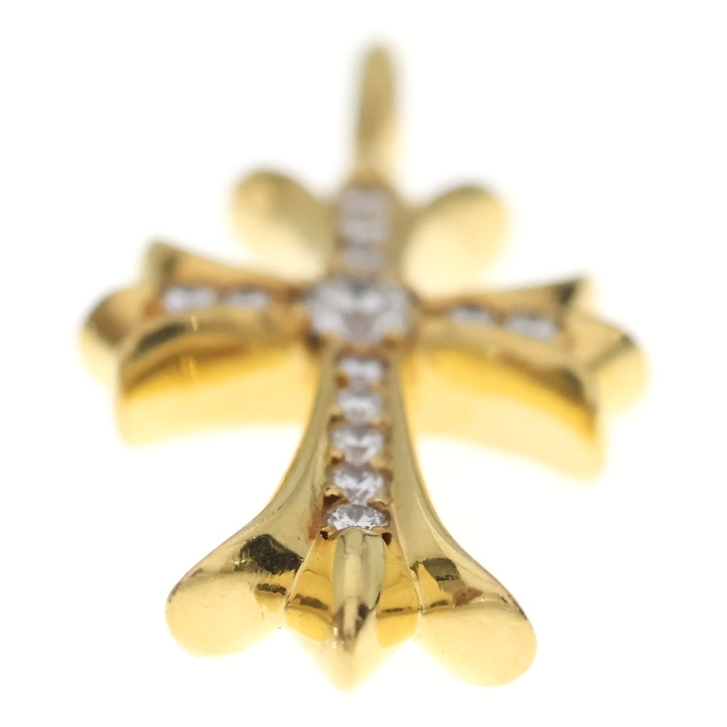 CHROME HEARTS(クロムハーツ) 22K TNY CRSF P/DIA タイニーファットクロス PAVEダイヤ ペンダントトップ ゴールドBCA033