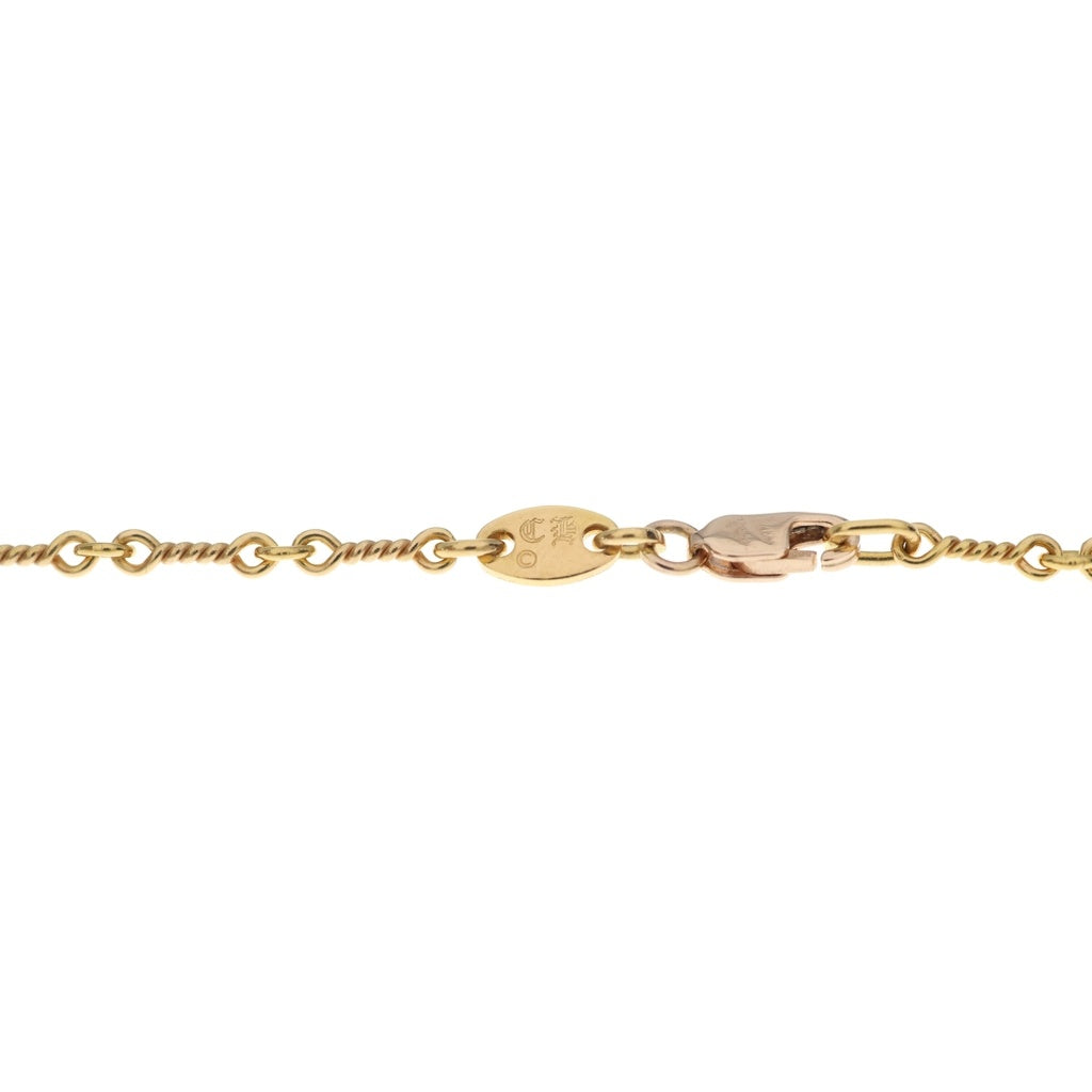 CHROME HEARTS(クロムハーツ) 22K NECKCHAIN T18 ツイストチェーンネックレス 18inch ゴールドBCA014