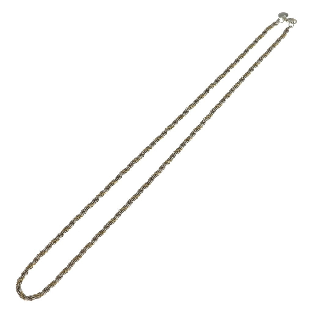 TIFFANY & Co.(ティファニー) ツイストチェーン ネックレス コンビ 925/750 シルバー/ゴールド レディース
