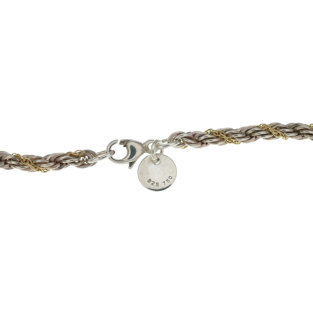 TIFFANY & Co.(ティファニー) ツイストチェーン ネックレス コンビ 925/750 シルバー/ゴールド レディース