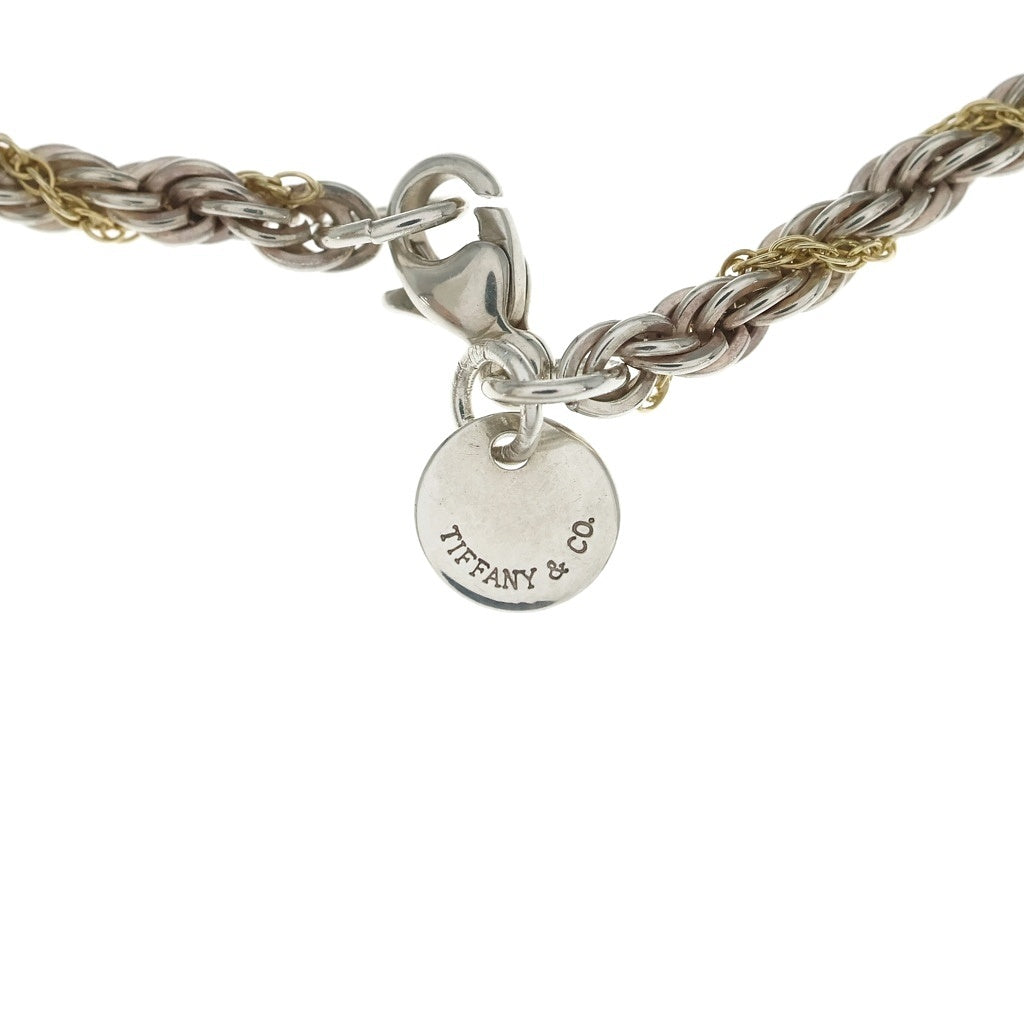 TIFFANY & Co.(ティファニー) ツイストチェーン ネックレス コンビ 925/750 シルバー/ゴールド レディース