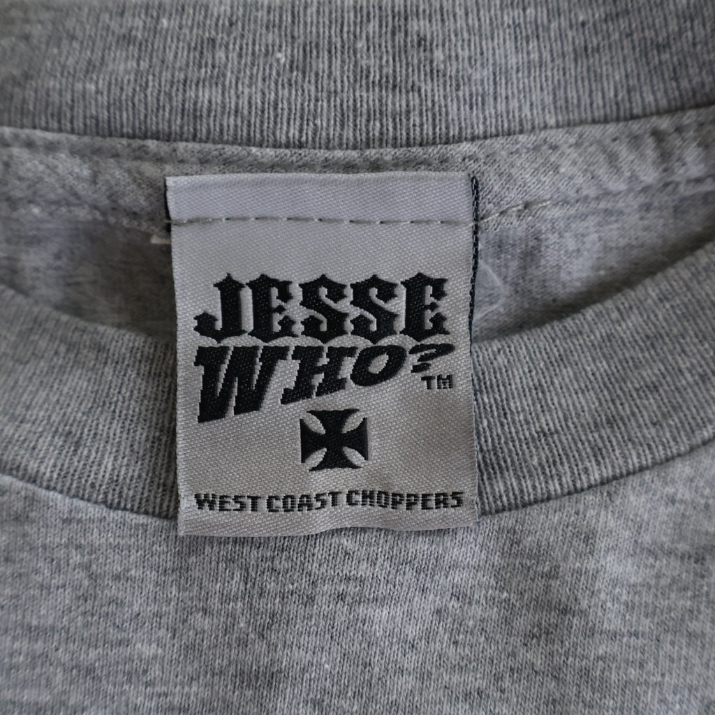 VINTAGE(ヴィンテージ) west coast choppers アイアンクロス 長袖 クルーネック カットソー グレー