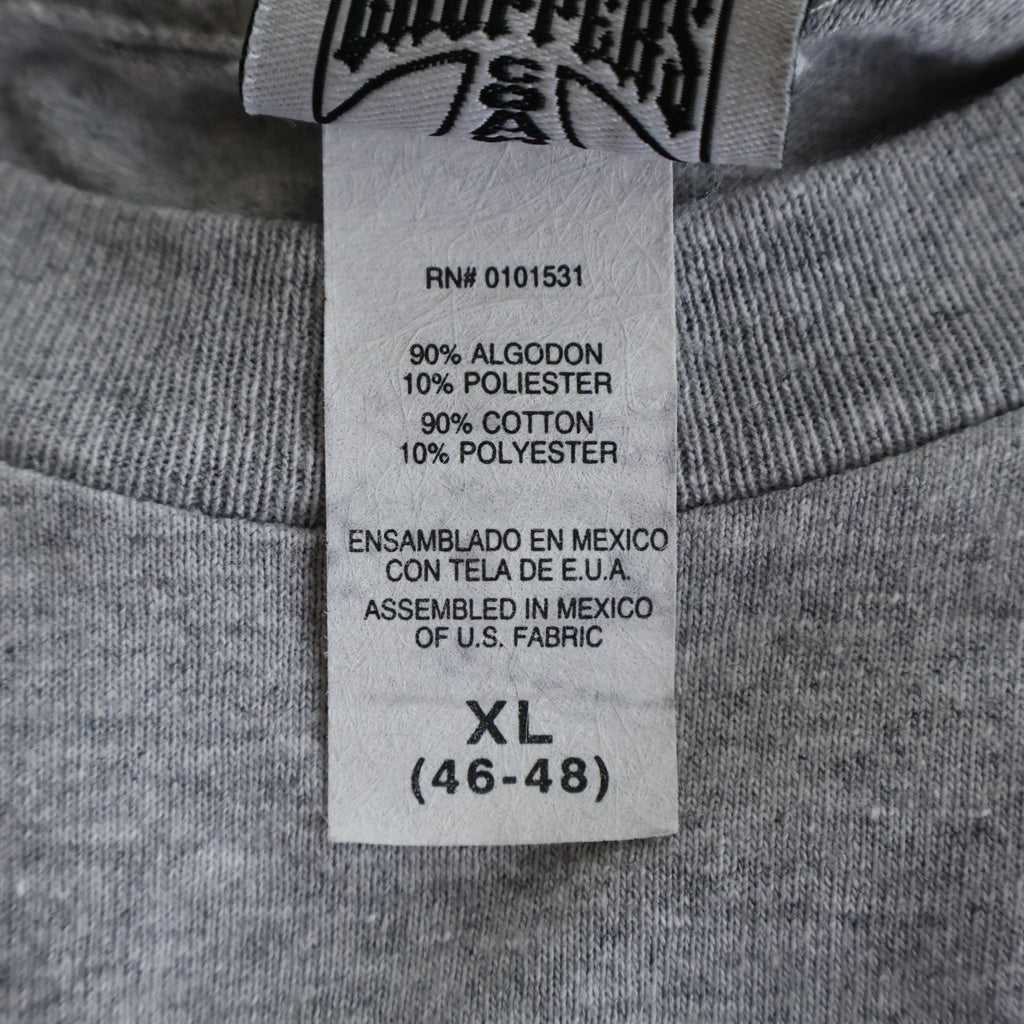 VINTAGE(ヴィンテージ) west coast choppers アイアンクロス 長袖 クルーネック カットソー グレー