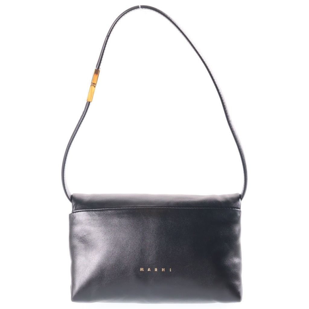 MARNI(マルニ) PRISMA SMALL BAG プリズマ スモール 3Way レザー ショルダーバッグ ハンドバッグ ブラック SBMP0122UO レディース