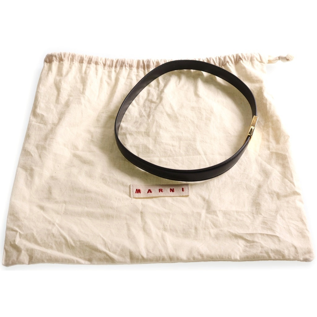 MARNI(マルニ) PRISMA SMALL BAG プリズマ スモール 3Way レザー ショルダーバッグ ハンドバッグ ブラック SBMP0122UO レディース