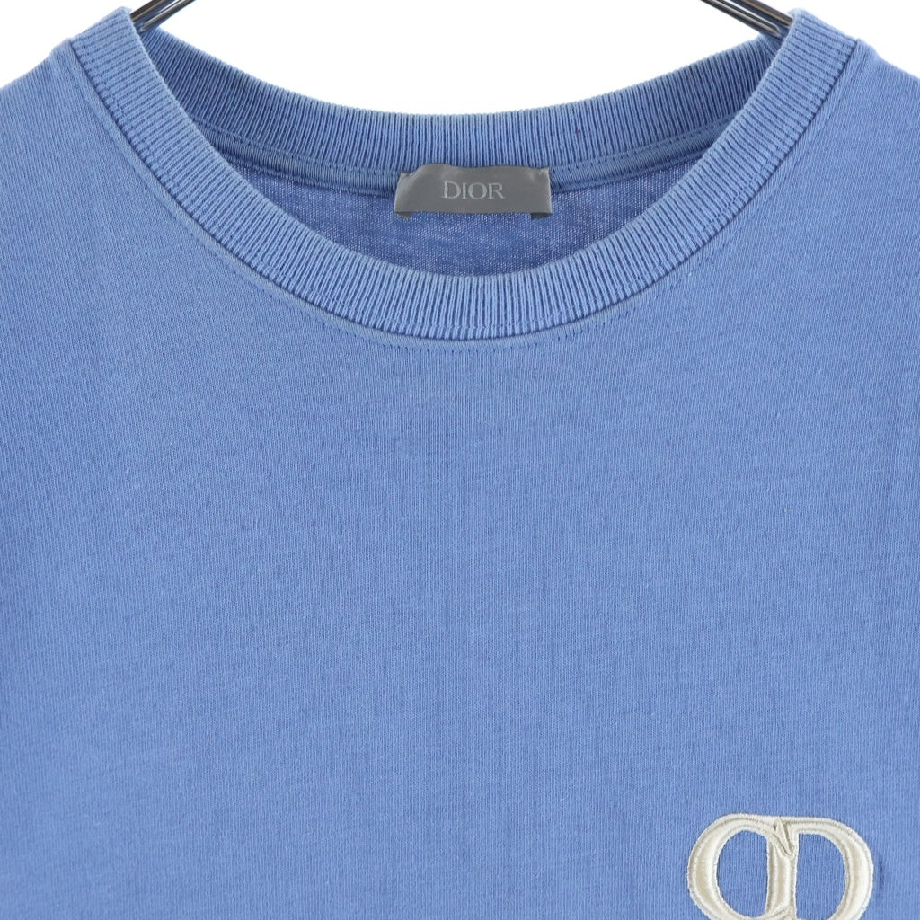 Christian Dior(クリスチャンディオール) CDicon CDアイコン クルーネック 半袖Tシャツ ライトブルー 943J605A0554