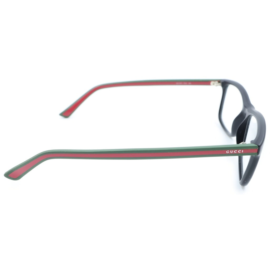 GUCCI(グッチ) シェリーラインテンプル スクエアフレーム アイウェア 眼鏡 ブラック GG1071 R39