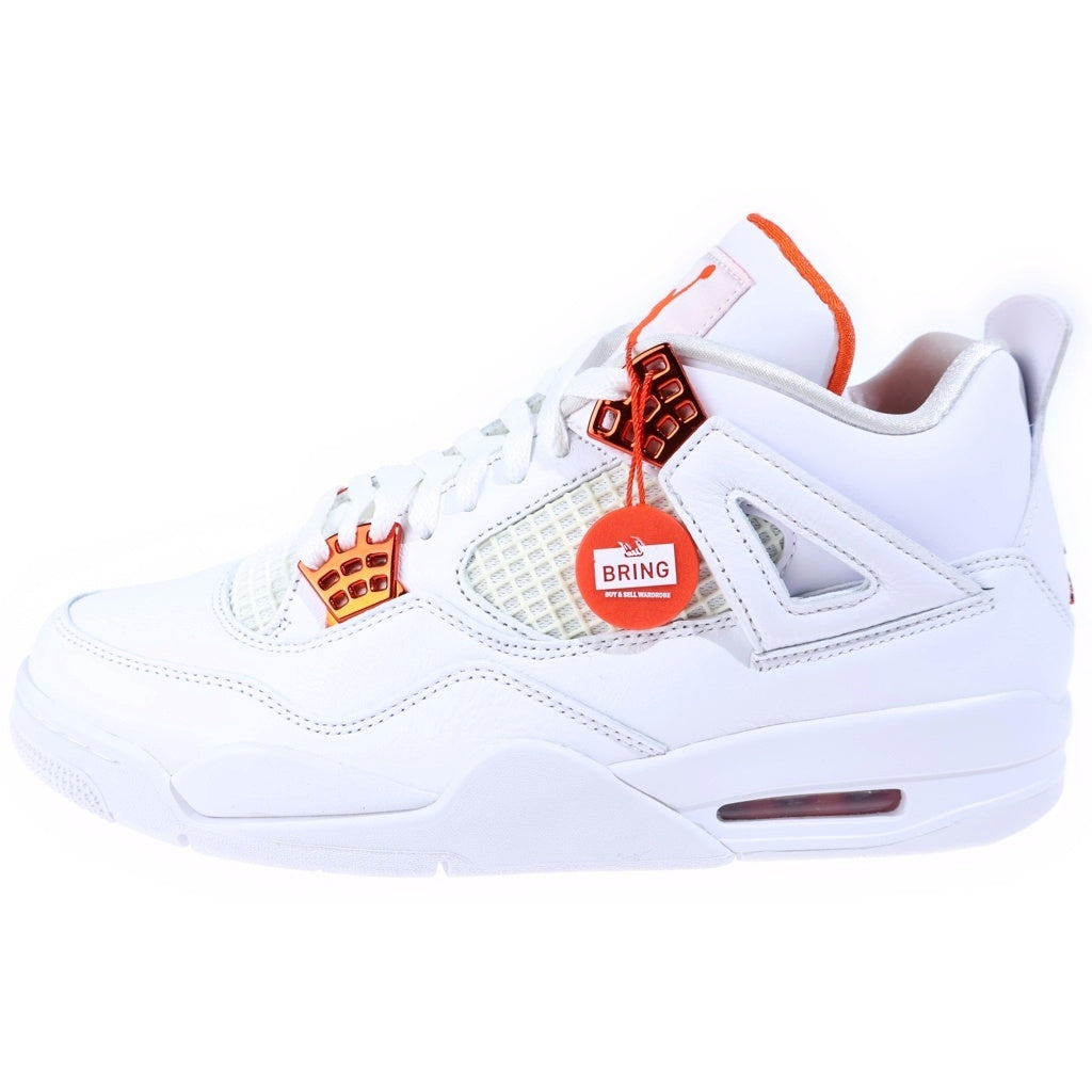 NIKE(ナイキ) AIR JORDAN 4 RETRO TEAM ORANGE エアジョーダン4 レトロ チームオレンジ ハイカットスニーカー ホワイト/オレンジ US10/28cm CT8527-118