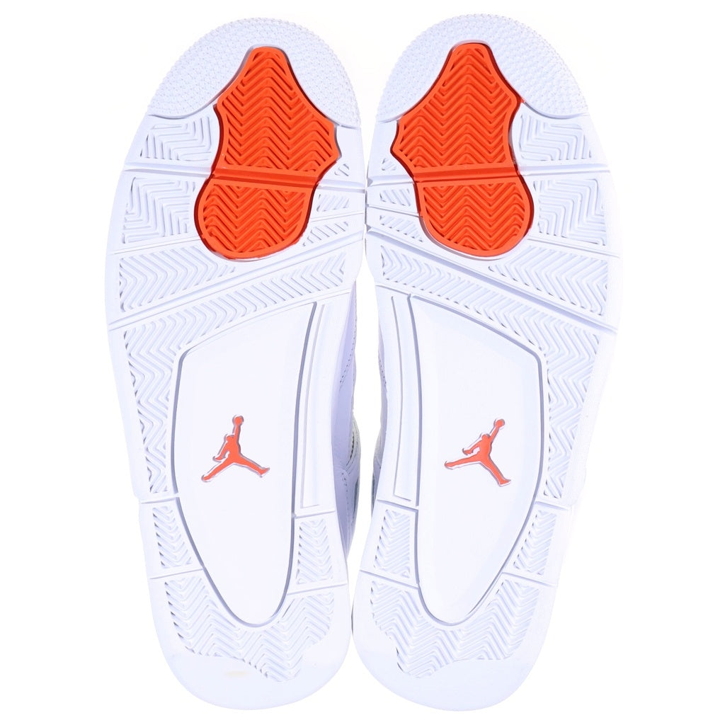 NIKE(ナイキ) AIR JORDAN 4 RETRO TEAM ORANGE エアジョーダン4 レトロ チームオレンジ ハイカットスニーカー ホワイト/オレンジ US10/28cm CT8527-118