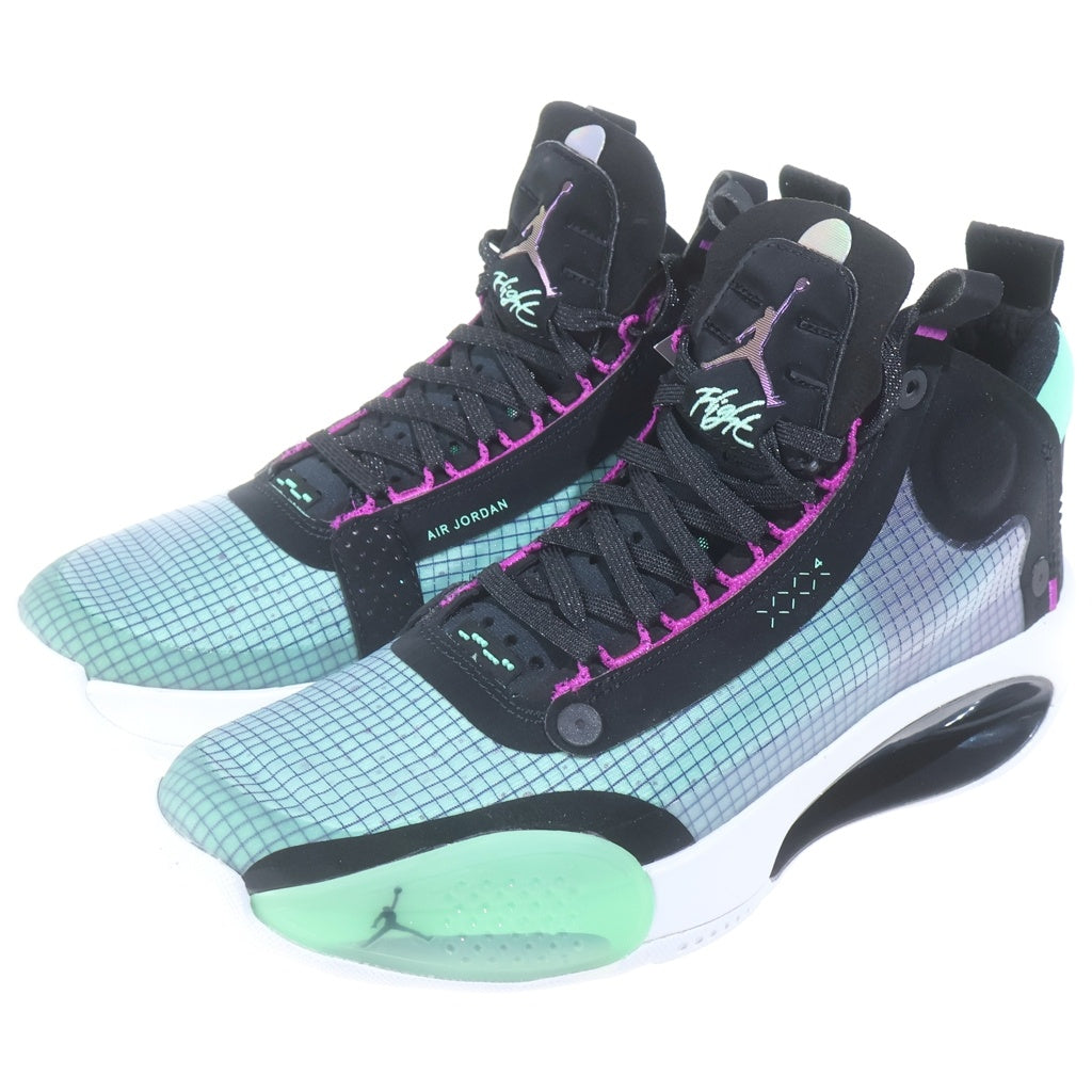 NIKE(ナイキ) AIR JORDAN PF エアージョーダン 34 ハイカットスニーカー ブラック/グリーン BQ3381-400 US7.5/25.5cm