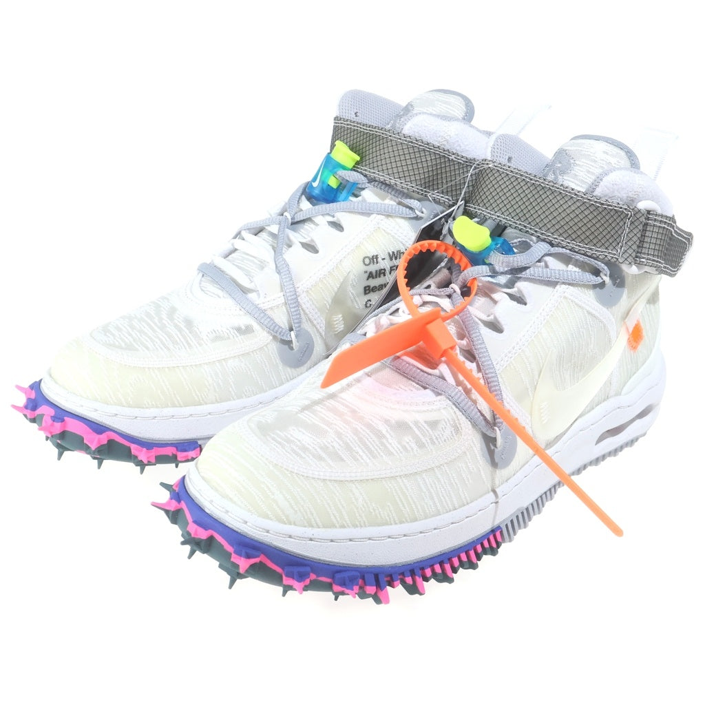 NIKE(ナイキ) ×OFF WHITE AIR FORCE 1 MID SP DO6290-100 オフホワイト エアフォース1 ミッドカットスニーカー ホワイト US9.5/27.5cm