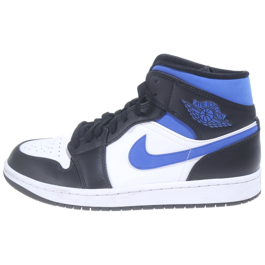 NIKE(ナイキ) AIR JORDAN 1 MID Royal エアジョーダンワン ロイヤル ミッドカットスニーカーブルー/ブラック US9/27cm 554724-140