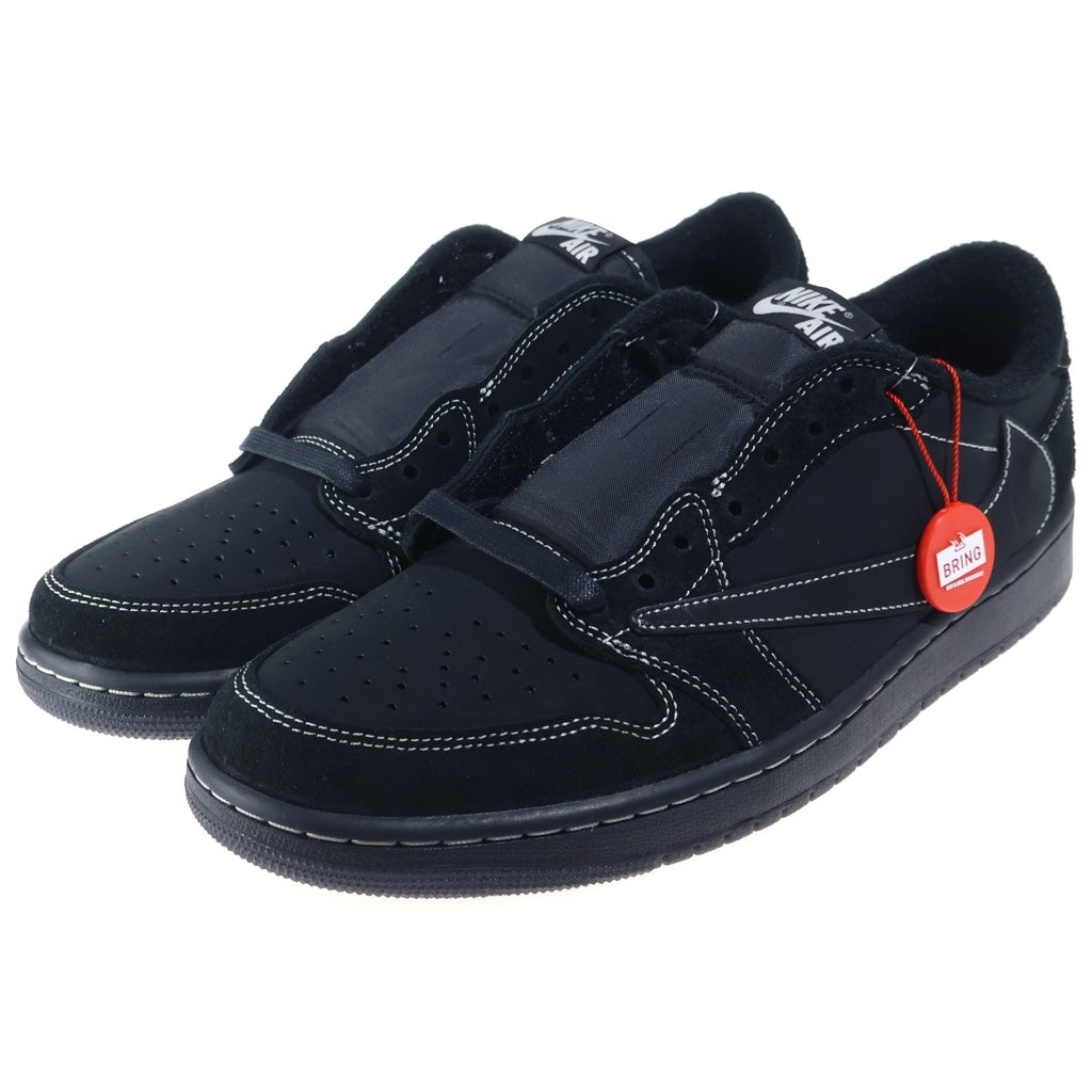 NIKE(ナイキ) ×Travis Scott AIR JORDAN1 LOW OG SP BLACK PHANTOM DM7866-001 トラヴィススコット エアジョーダン1 ブラック ファントム ローカットスニーカー US10/28cm