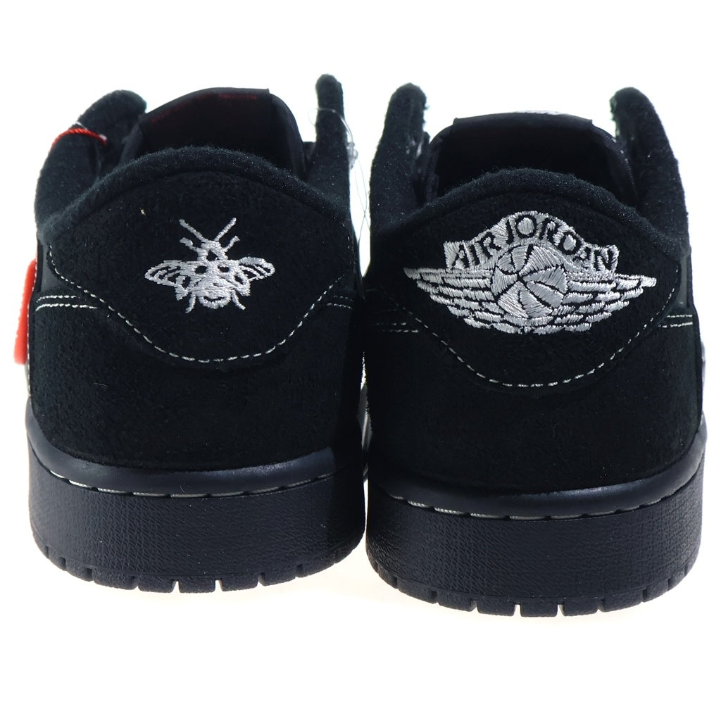 NIKE(ナイキ) ×Travis Scott AIR JORDAN1 LOW OG SP BLACK PHANTOM DM7866-001 トラヴィススコット エアジョーダン1 ブラック ファントム ローカットスニーカー US10/28cm