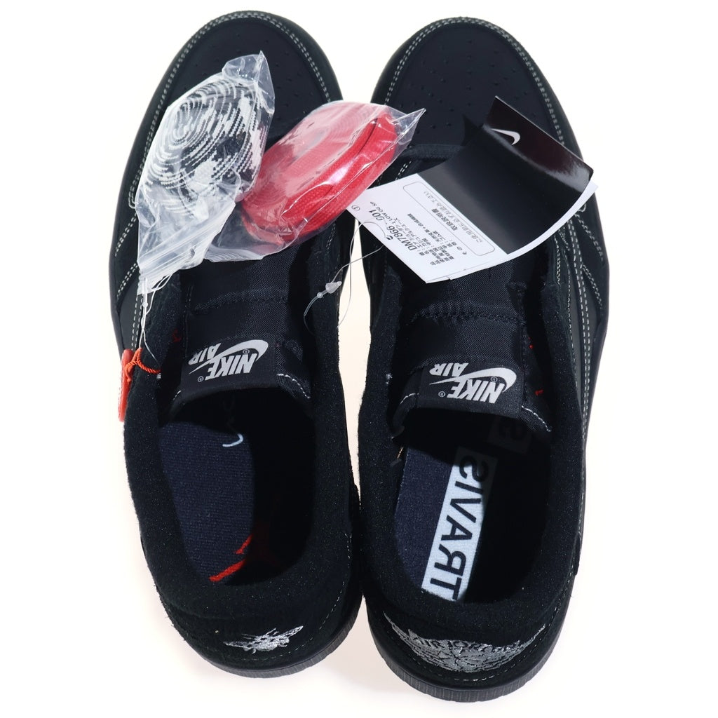 NIKE(ナイキ) ×Travis Scott AIR JORDAN1 LOW OG SP BLACK PHANTOM DM7866-001 トラヴィススコット エアジョーダン1 ブラック ファントム ローカットスニーカー US10/28cm