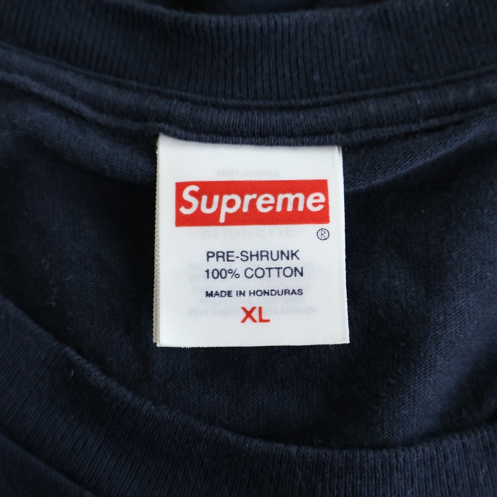 SUPREME(シュプリーム) 26SS Origami Tee フロントロゴ ショートスリーブカットソー 半袖クルーネック ネイビー