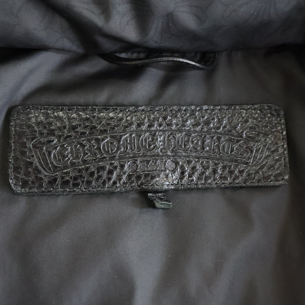 CHROME HEARTS(クロムハーツ) CH Plus Stiff Down Jacket CHプラス スティフ ダウンジャケット クロスボールボタン ダガージップ ブラック