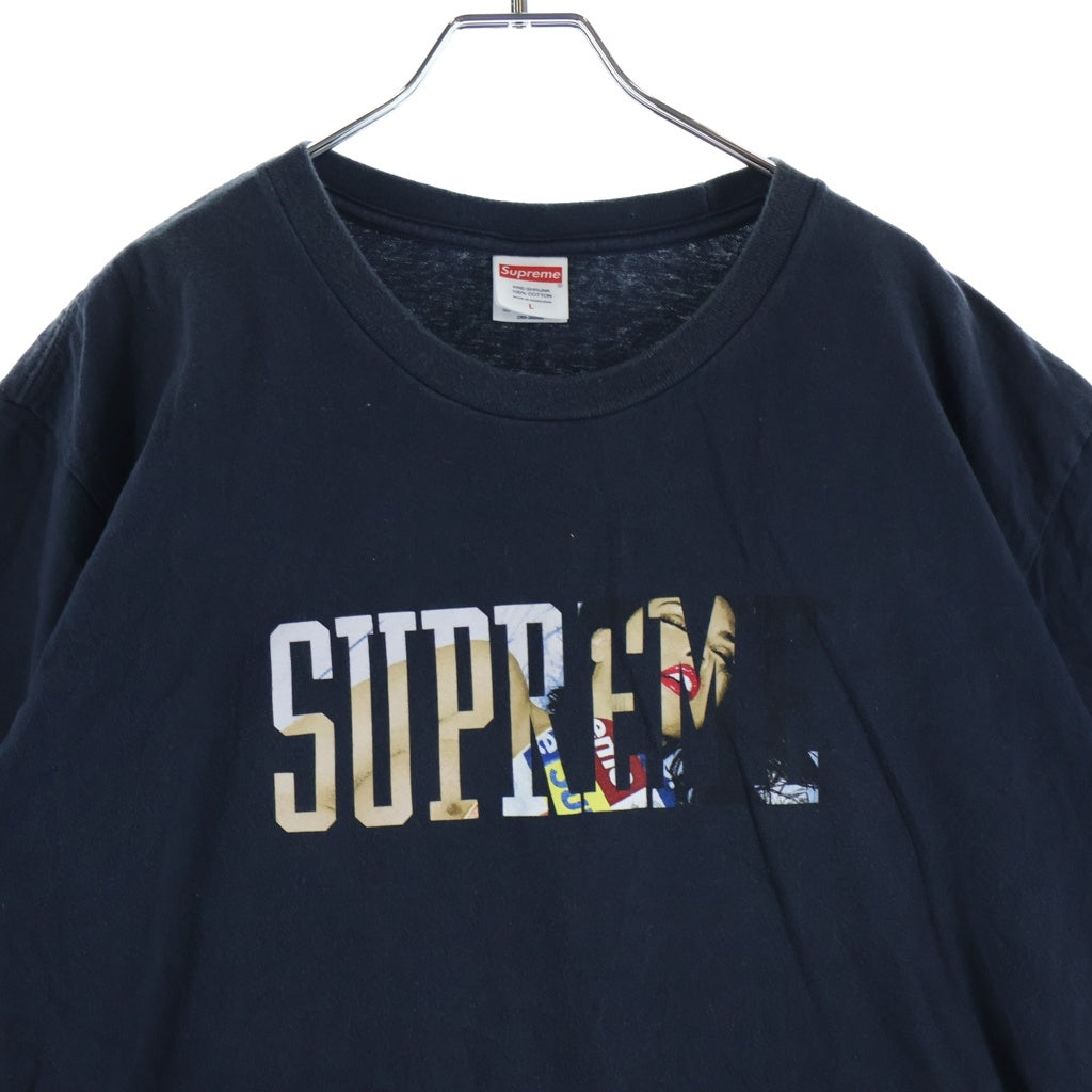 SUPREME(シュプリーム) 24AW Tera Patrick Tee テラパトリック 半袖Tシャツ フロントプリント ショートスリーブカットソー ネイビー