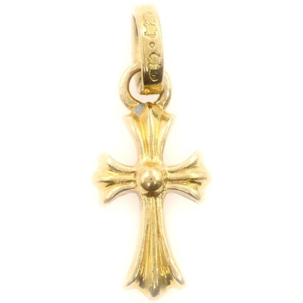 CHROME HEARTS(クロムハーツ) 22K CRS BBYFAT P DMND ベイビーファット PAVEダイヤ チャーム ゴールドネックレストップ ゴールド