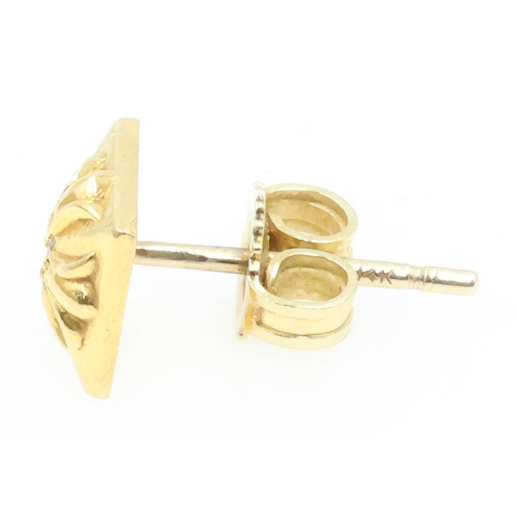 CHROME HEARTS(クロムハーツ) 22K STUD PYRAMID PLS 1DIA ピラミッドスタッドプラス 1ダイヤ ピアス ゴールド