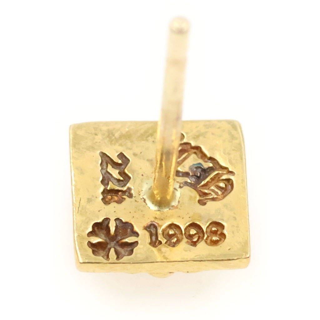 CHROME HEARTS(クロムハーツ) 22K STUD PYRAMID PLS 1DIA ピラミッドスタッドプラス 1ダイヤ ピアス ゴールド
