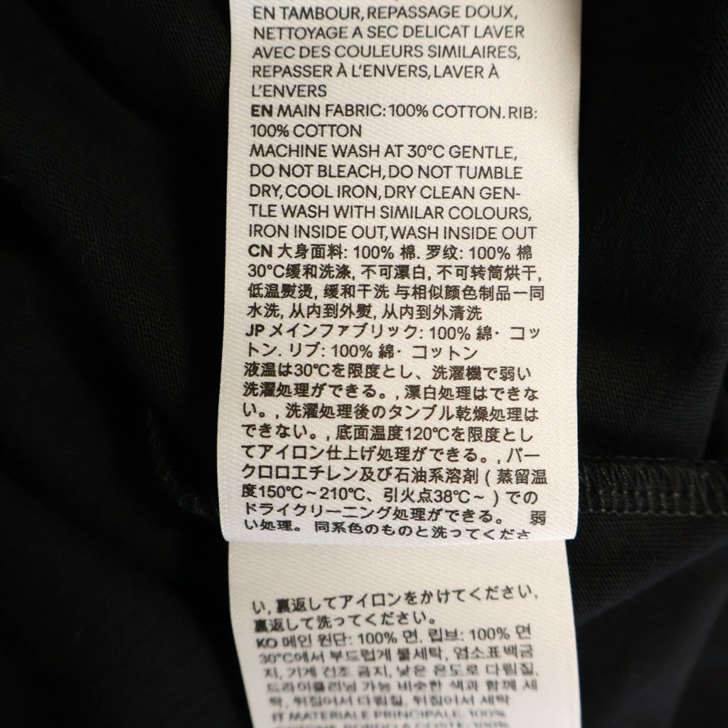 AMI Alexandre Mattiussi(アミアレクサンドルマテュッシ) T-Shirt ハートロゴ刺繍 クルーネックカットソー Tシャツ ブラック FTS347.724