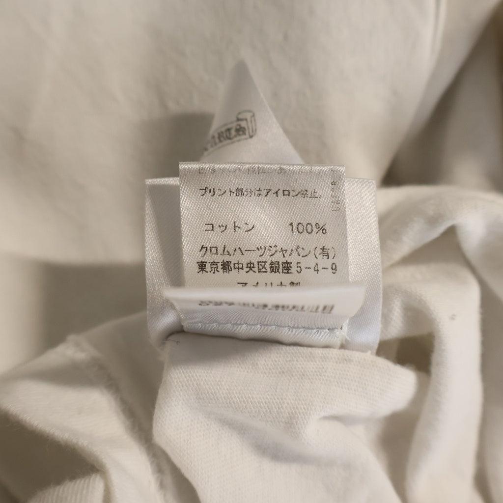 CHROME HEARTS(クロムハーツ) Cemetery Cross Tire Track L/S Tee セメタリークロスタイヤトラック 長袖 クルーネック カットソー ホワイト