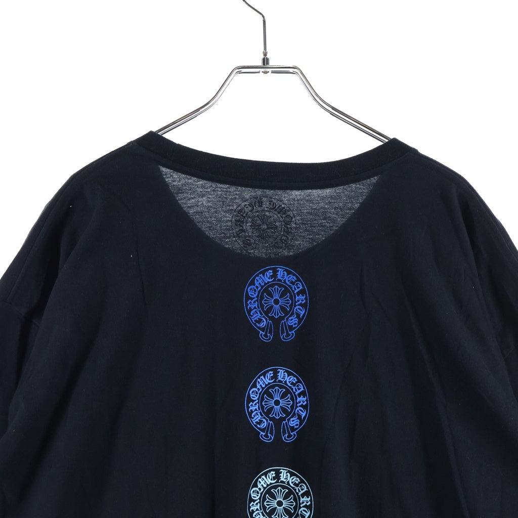 CHROME HEARTS(クロムハーツ) Multi Color Horseshoe S/S T-shirt マルチカラー ホースシュー クルーネック半袖Tシャツカットソー ブラック