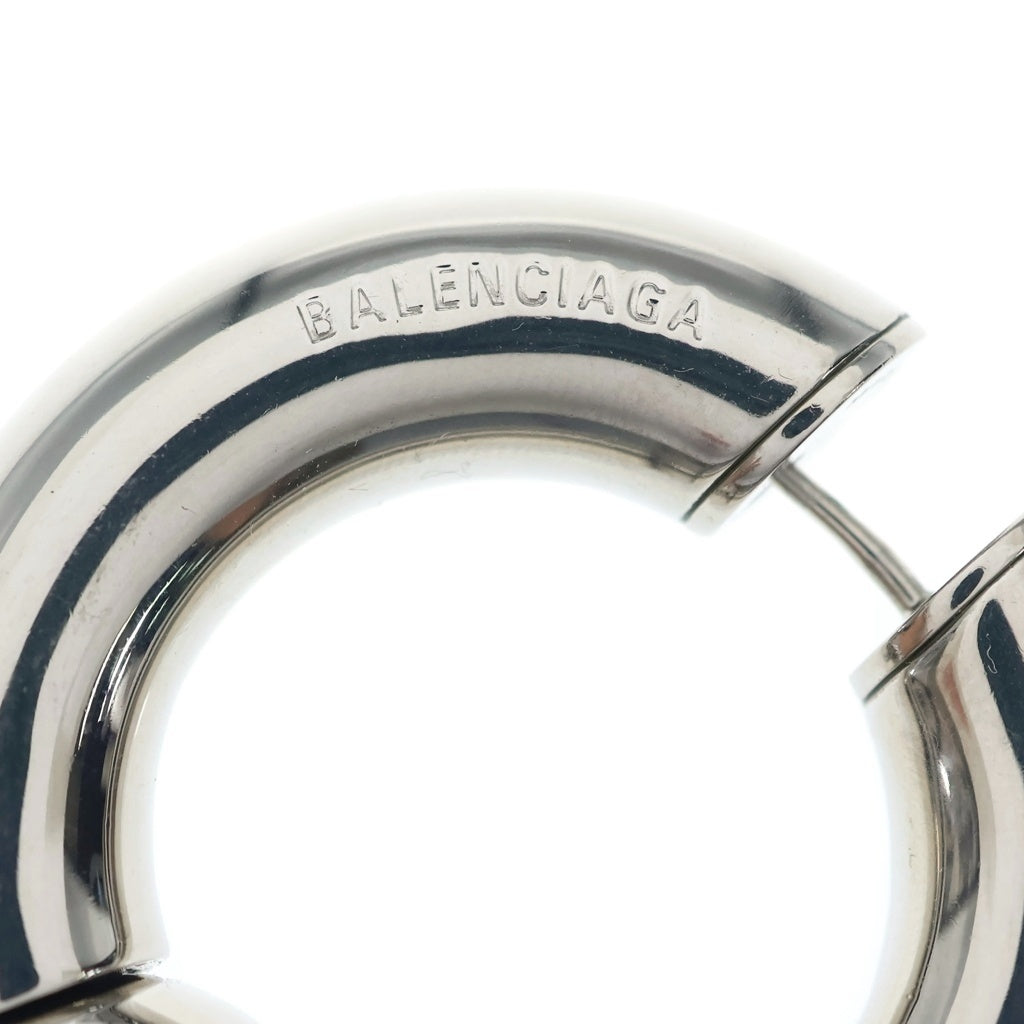 BALENCIAGA(バレンシアガ) MEGA HOOP メガフープ イヤリング ピアス シルバー レディース