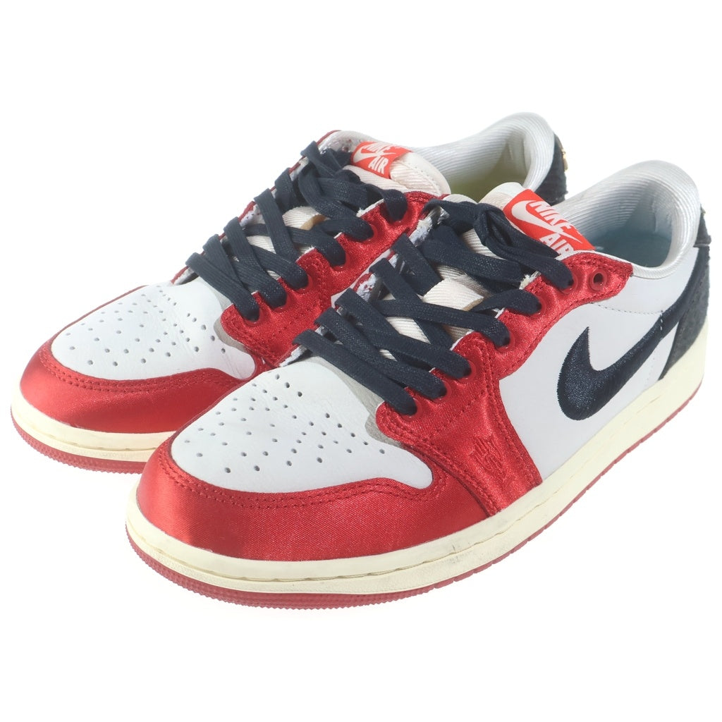 NIKE(ナイキ) ×Trophy Room AIR JORDAN 1 LOW OG FN0432-100 トロフィールーム エアジョーダン1 ローカットスニーカー レッド/ブラック US7/25.0cm