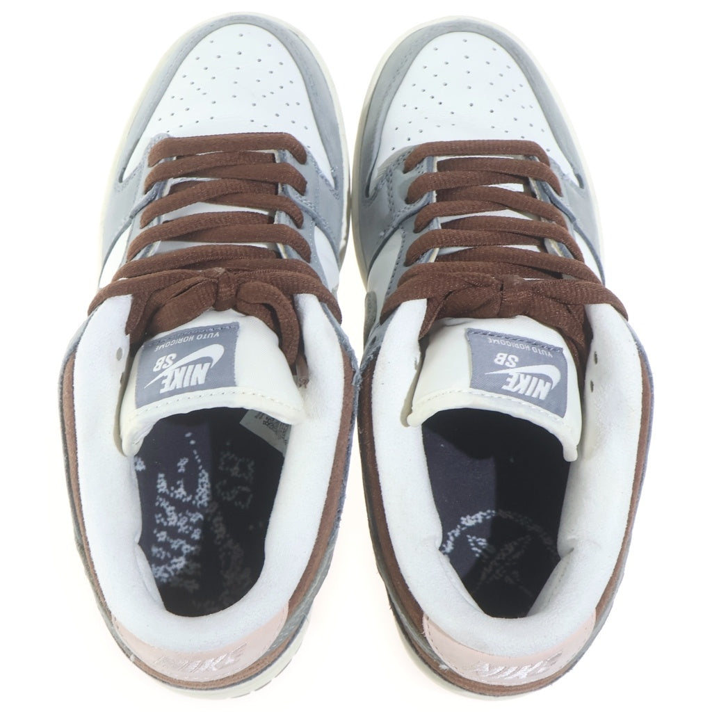 NIKE(ナイキ) ×YUTO HORIGOME DUNK LOW PRO QS FQ1180-001 堀米雄斗 ダンク プロ クイックストライク ローカットスニーカー ホワイト/グレー US6.5/24.5cm レディース