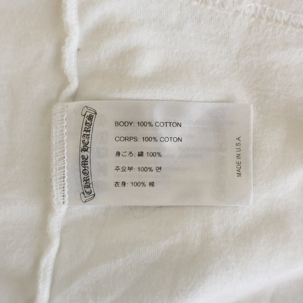CHROME HEARTS(クロムハーツ) SCROLL LABEL FUCKYOU L/S スクロールラベル ファックユー アームプリント長袖Tシャツ ホワイト