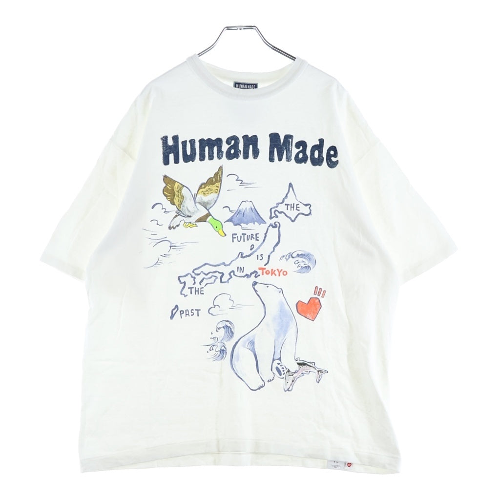 HUMAN MADE(ヒューマンメイド) 26SS GRAPHIC T-SHIRT フロントプリント 半袖 クルーネック Tシャツ ホワイト