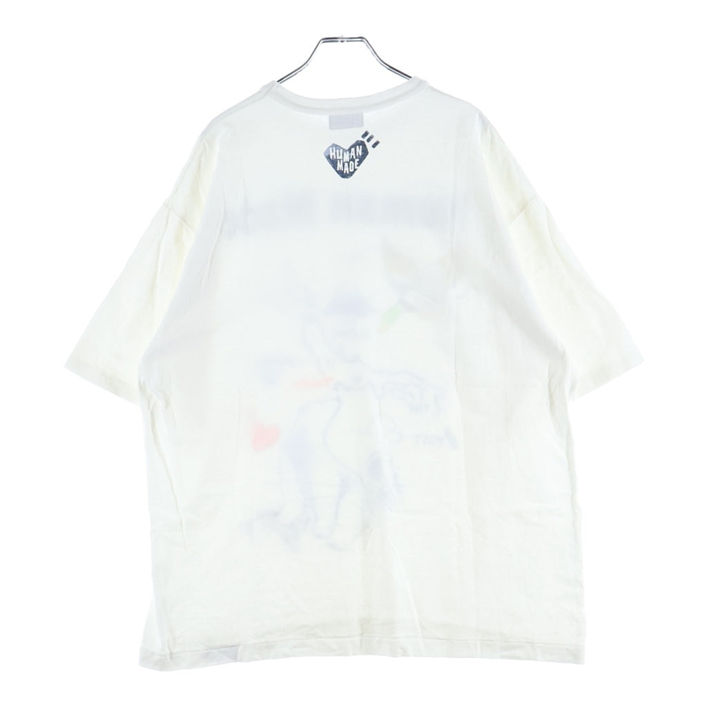 HUMAN MADE(ヒューマンメイド) 26SS GRAPHIC T-SHIRT フロントプリント 半袖 クルーネック Tシャツ ホワイト