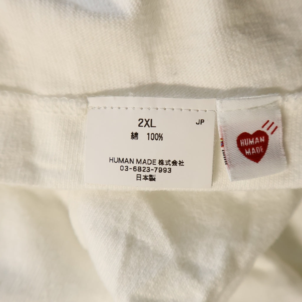 HUMAN MADE(ヒューマンメイド) 26SS GRAPHIC T-SHIRT フロントプリント 半袖 クルーネック Tシャツ ホワイト