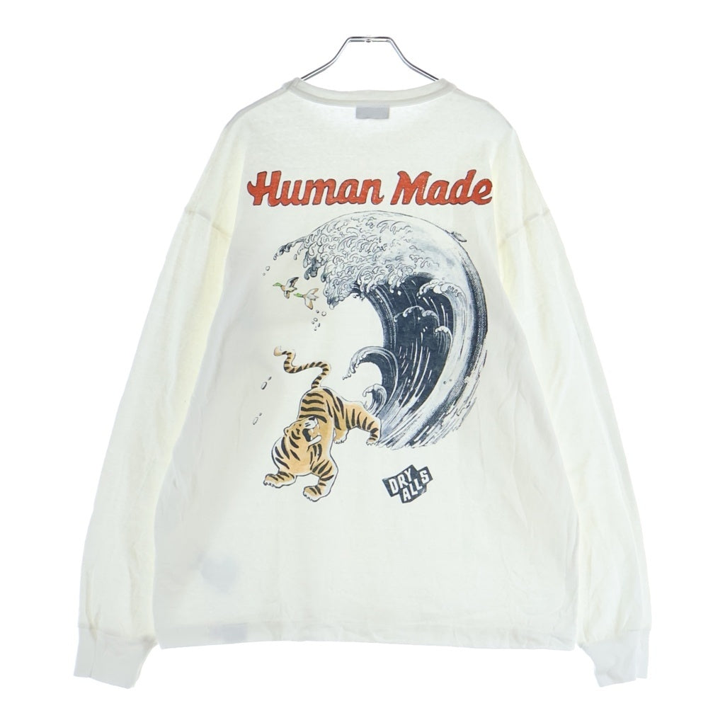 HUMAN MADE(ヒューマンメイド) 26SS GRAPHIC L/S SHIRT 長袖 クルーネック カットソー ホワイト