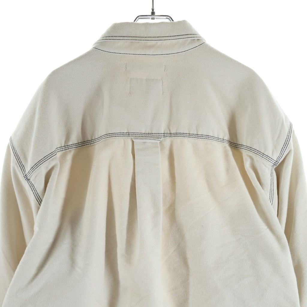 doublet(ダブレット) 20SS Heavy Twill Cut-Off Jacket ヘビーツイル カットオフ ジャケット ウール アイボリー 20SS08BL98