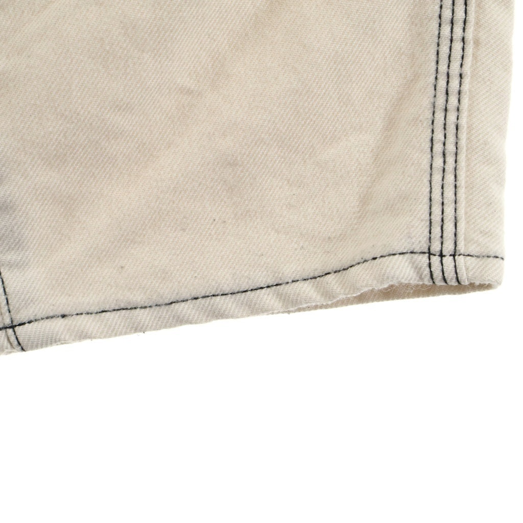doublet(ダブレット) 20SS Heavy Twill High Waist WideTapered Trouders ヘビーツイル ハイウエスト ワイドテーパード トラウザーズ パンツ ウール アイボリー 20SS08PT118