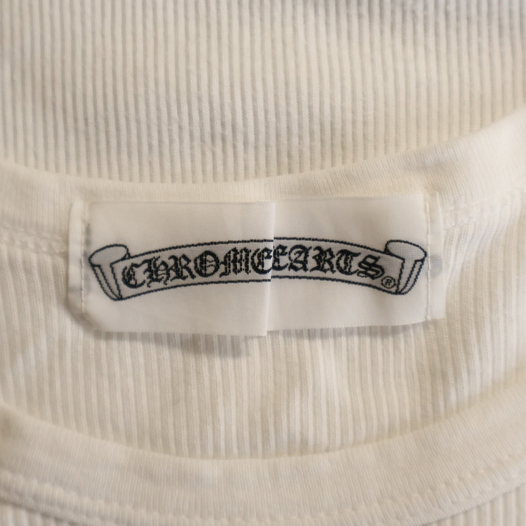 CHROME HEARTS(クロムハーツ) CH PLUSタグ付き クルーネック インナー タンクトップ ホワイト