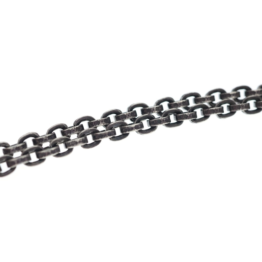 CHROME HEARTS(クロムハーツ) PAPER CHAIN 20 ペーパーチェーンネックレス 20inch ブラックロジウム シルバー