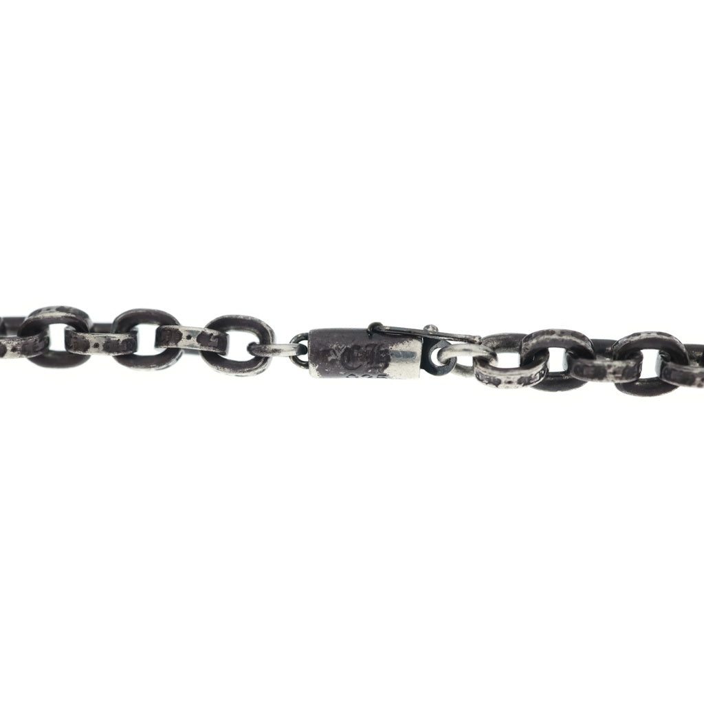 CHROME HEARTS(クロムハーツ) PAPER CHAIN 20 ペーパーチェーンネックレス 20inch ブラックロジウム シルバー